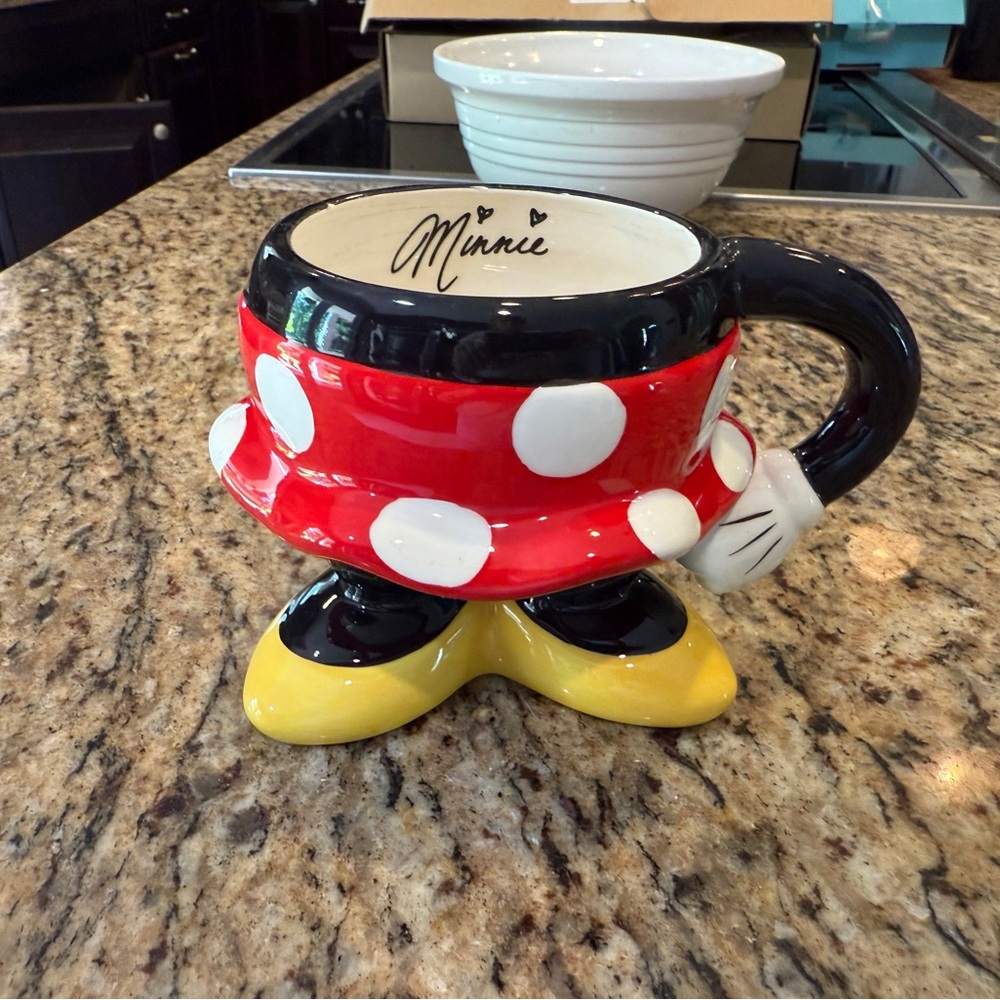 Disney Minnie Mouse Red, Black, and Yellow Mug